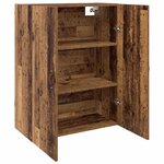 vidaXL Armoires Murailles 2 Pièces Bois ancien 69 5 x 34 x 90 cm