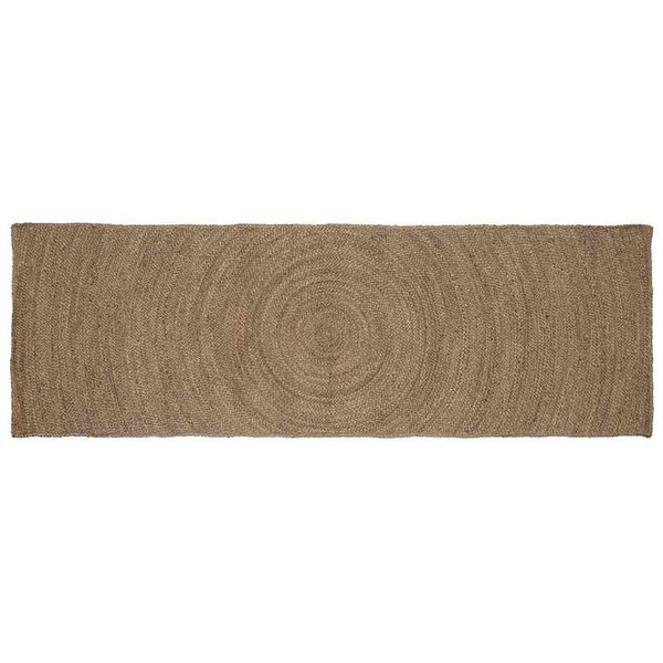 vidaXL Tapis de surface Rectangulaire Gris 60 x 250 cm Jute