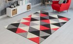 Tapis d'intérieur Triangle 50 x 80 cm - Rouge