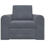 vidaXL Canapé-Lit Gris foncé 98 x 71 x 83 cm Velours