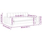 vidaXL Canapé pour enfants cappuccino 90x53x30 cm similicuir