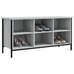 vidaXL Armoire à chaussures sonoma gris 100x35x50 cm bois d'ingénierie