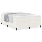 vidaXL Lit à ressorts avec matelas crème 160x200 cm tissu corduroy