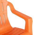 vidaXL Chaises de jardin pour enfants lot de 2 orange 37x34x44 cm PP