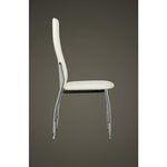 vidaXL Chaises à manger lot de 2 blanc similicuir