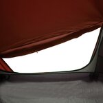 vidaXL Tente de camping tunnel 2 personnes gris et orange imperméable