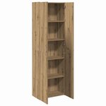 vidaXL Buffet haut chêne artisanal 60x32x190 cm bois d'ingénierie