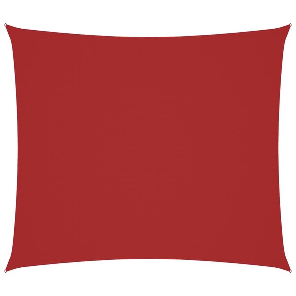 vidaXL Voile de parasol tissu oxford rectangulaire 2x2 5 m rouge