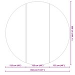 vidaXL Tapis de piscine Noir Ø 366 cm Géotextile en polyester