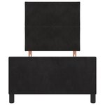 vidaXL Cadre de Lit Noir 90x190 cm Velours