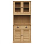 vidaXL Buffet haut VIGO 78x40x175 cm bois massif de pin