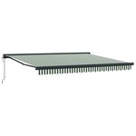 vidaXL Auvent Vert et blanc 400 x 300 x 165 cm Polyester et Aluminium