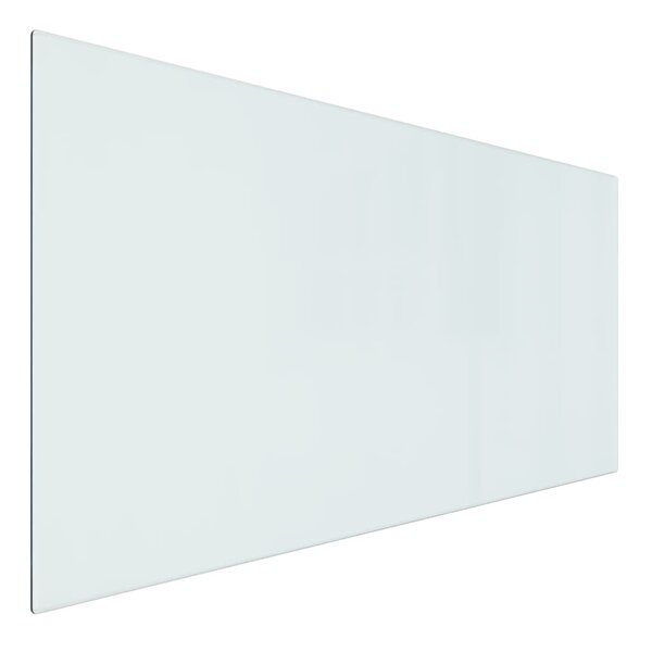 vidaXL Plaque de verre pour cheminée rectangulaire 100x50 cm