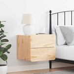 vidaXL Table de chevet Marron 39 x 34 x 33 cm Bois massif en pin