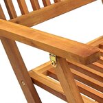 vidaXL Ensemble à manger d'extérieur pliable 5Pièces Bois d'acacia solide