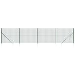 vidaXL Clôture en treillis métallique et piquet d'ancrage vert 1 4x10m