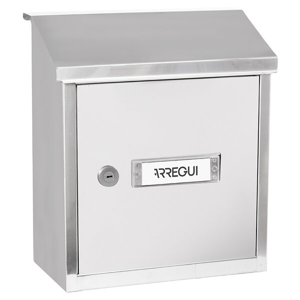 Boîte aux lettres en acier inoxydable porte mur et portail. V4097 Fente de 23 x 4 cm