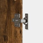 vidaXL Meuble TV 99 x 34 5 x 50 cm Chêne fumé Bois d'ingénierie