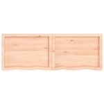 vidaXL Étagère murale 160x50x(2-6) cm bois de chêne massif non traité