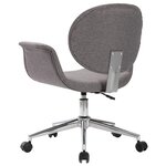 vidaXL Chaises pivotantes à manger lot de 4 gris tissu