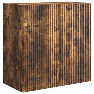 vidaXL Armoire Murale 59 x 31 x 60 cm Bois d'ingénierie Chêne fumé