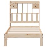 vidaXL Lit bibliothèque sans matelas 90x190 cm bois de pin massif