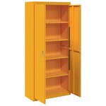 vidaXL Armoire de rangement 2 Pièces Jaune moutarde 90 x 40 x 200 cm