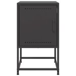 vidaXL Table de chevet noir 36x39x60 5 cm acier