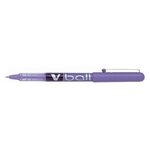 Stylo roller V Ball VB5 Encre liquide Pointe métal Fine Violet x 12 PILOT