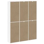 vidaXL Armoires latérales 6 Pièces ODDA blanc 40x24x79 cm bois massif pin
