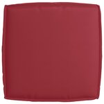 vidaXL Ensemble de coussins de palette 2 pièces rouge vin en tissu Oxford
