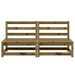 vidaXL Canapés de jardin sans accoudoirs 2 Pièces blanc bois pin imprégné