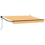 vidaXL Auvent rétractable électrique Sable 100  Polyester et Aluminium