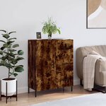 vidaXL Buffet chêne fumé 69 5x34x90 cm bois d'ingénierie