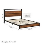 Lit en métal bios avec matelas140x200