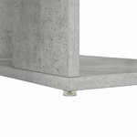 vidaXL Bureau avec Rangement Gris béton 130 x 50 5 x 75 cm