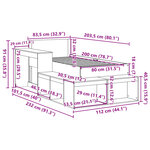 vidaXL Cadre de lit sans matelas blanc 80x200 cm bois massif de pin