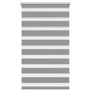vidaXL Store vénitien Zebra 90 9 x 150 cm  largeur du tissu 86 7 cm  gris
