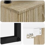 vidaXL Basin de lavage mural Chêne Sonoma 40 x 35 x 39 cm
