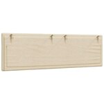 vidaXL Coussin de tête de lit Hanko crème 160 cm tissu