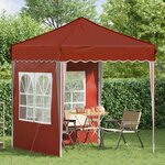 vidaXL Tente de fête pop-up 195 x 195 x 245 cm Terre cuite