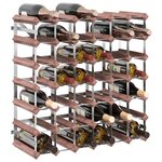 vidaXL Casier à bouteilles pour 42 bouteilles Marron Bois pin solide