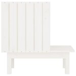 vidaXL Maison pour chat Blanc 60x36x60 cm Bois de pin massif