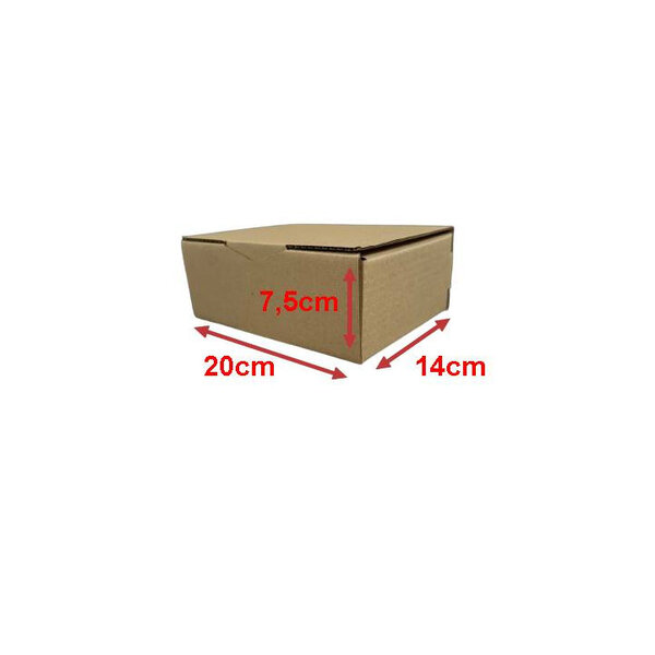 50 Boites postales cartons 20 x 14 x 7 5 cm (200x140x75mm)