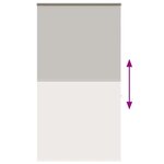 vidaXL Store enrouleur de douche avec cassette largeur du tissu 116 cm