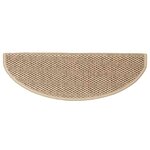 vidaXL Tapis d'escalier autocollants 15 Pièces 65x21x4 cm Sable
