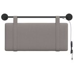 vidaXL Tête de lit suspendue Taupe Tissu