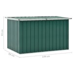 vidaXL Boîte de rangement de jardin Vert 149x99x93 cm