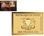 Monnaie DER ARME POET Carl Spitzweg 1/1000 Oz Or 3000 Francs Chad (PRÉCOMMANDE)