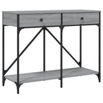 vidaXL Table console sonoma gris 100x39x78 5 cm bois d'ingénierie